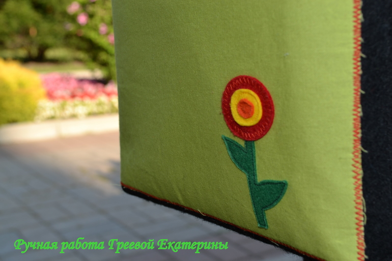 Детская сумочка из ФЕТРА и ТКАНИ под названием