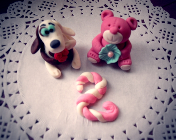 собачка и мишка...