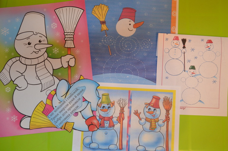 Предновогодние занимашки. Почта, Снеговик, Зайка