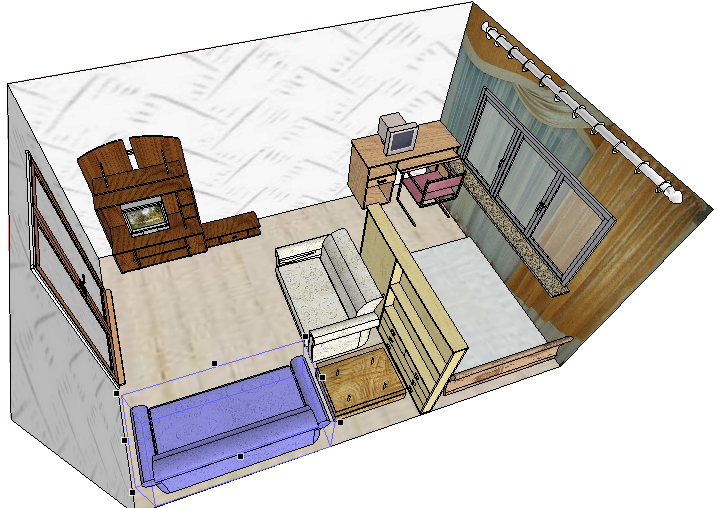 спальня-гостиная