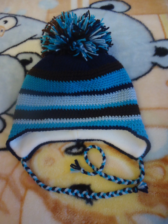 Шапочки для сына и племянницы
