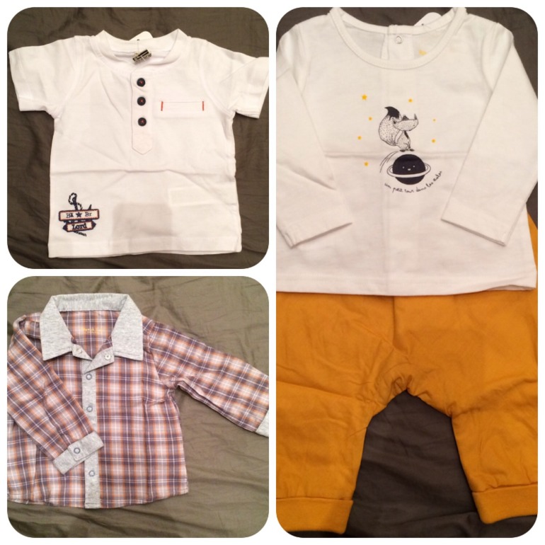 Пришла последняя посылка с приданым - одежда для сыночка)