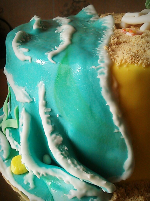 Шестой мастичный. Море, песок, пальма! Девочки, покритикуйте, пожалуйста!