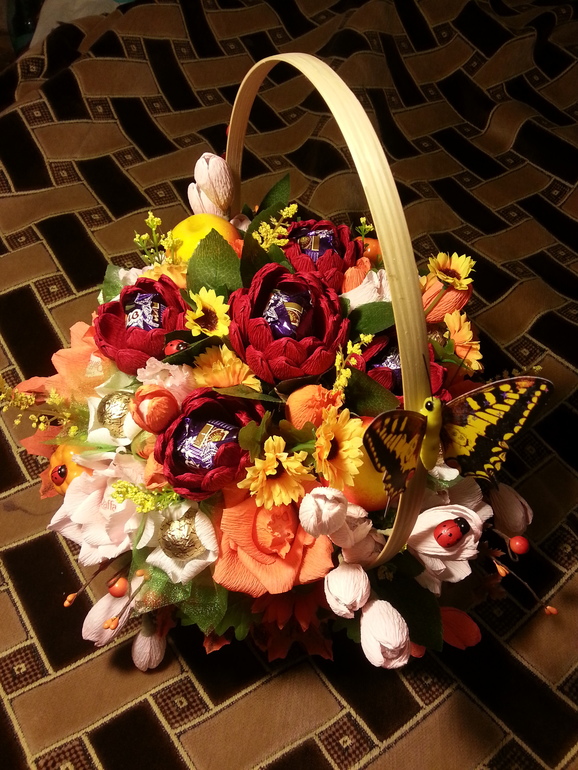 Вот такая получилась корзинка))