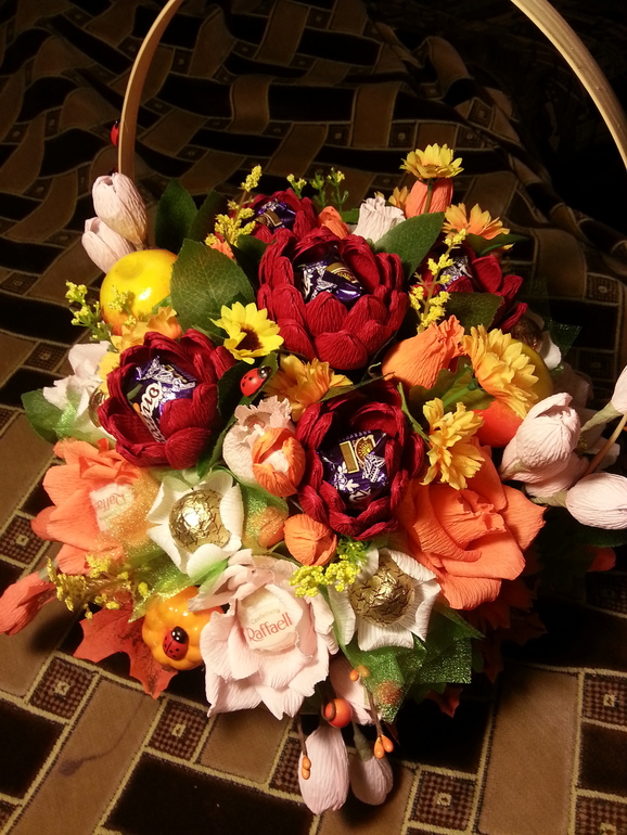 Вот такая получилась корзинка))