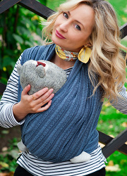 Носим зимой в слинге!