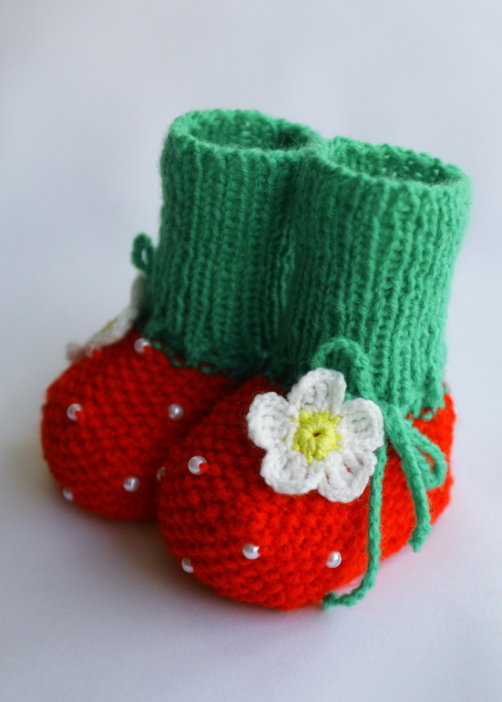 Пинетки "Клубнички"