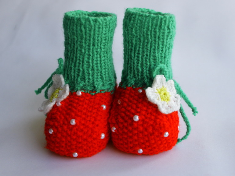 Пинетки "Клубнички"