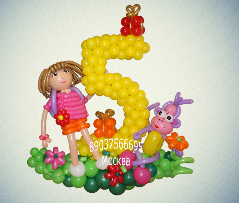 Фигуры из воздушных шаров от Shar-prezent.ru