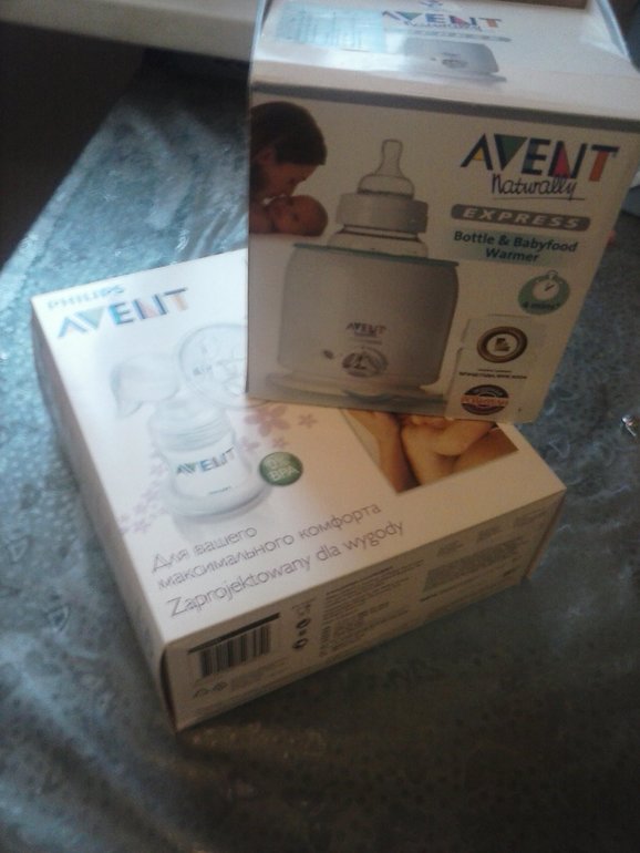 Молокоотсос Авент(ручной)+нагреватель для бутылочек+подарок