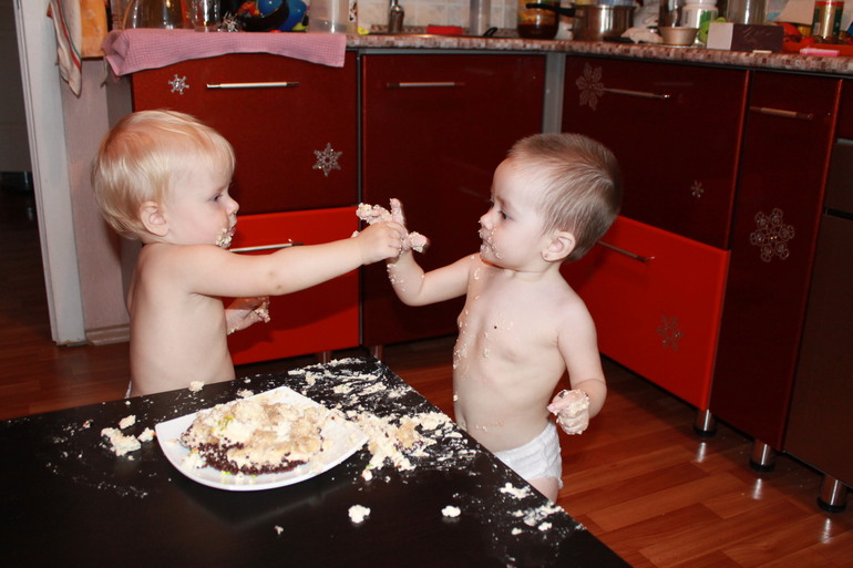 Мини тортик дочери на 1 год