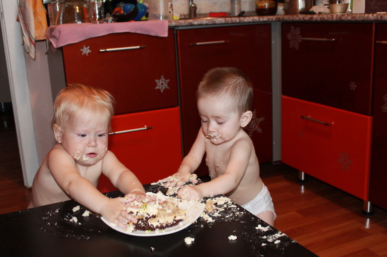 Мини тортик дочери на 1 год