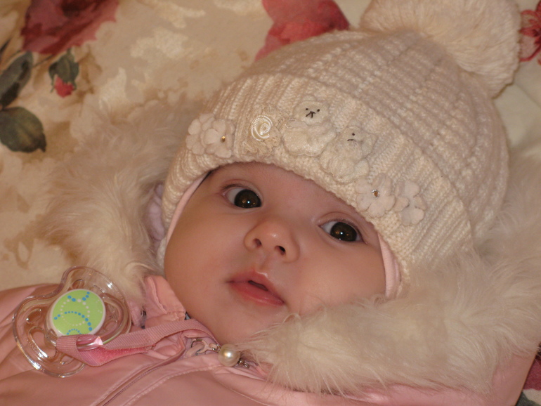 Шапка зимняя joli bebe 48р.-600руб(м.Щелковское)(От 4 мес-12 мес)