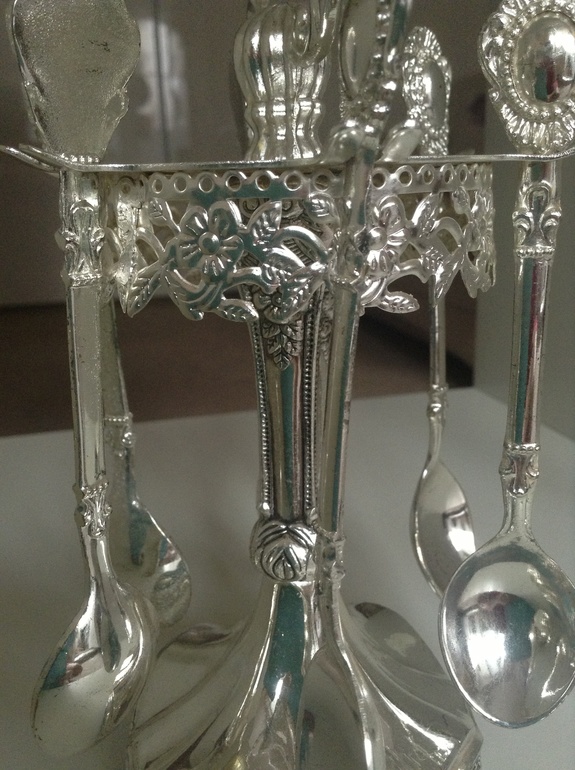 Чайные ложки на подставке, новые, Китай, 200 руб. м.Нахимовский проспект.