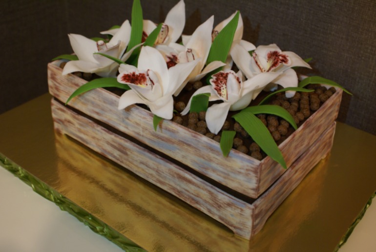 Торт с орхидеями!