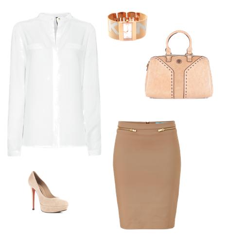 Варианты использования белой блузки