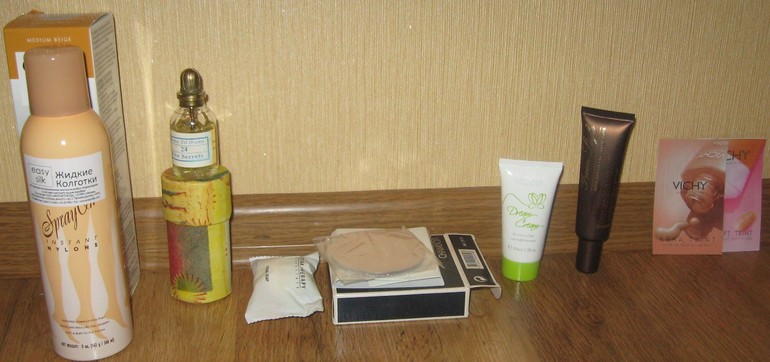 Жидкие колготки, Аромакомпозиция из Египа, Шамбор, Проф. косметика для волос и т.д.