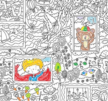 Обои-раскраски