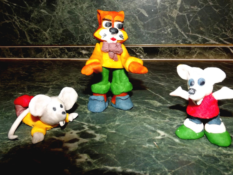 Мои первые мультяшки.