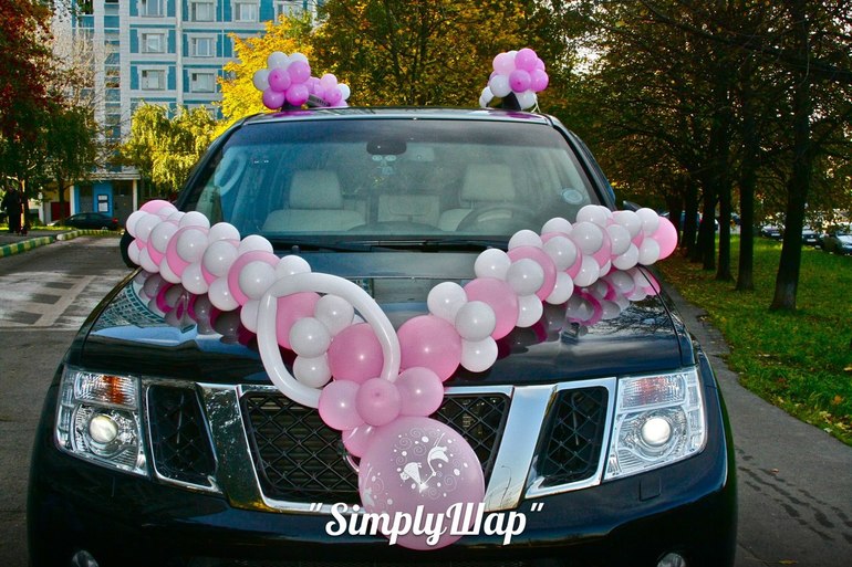 Фигуры из шаров для выписки из роддмома!