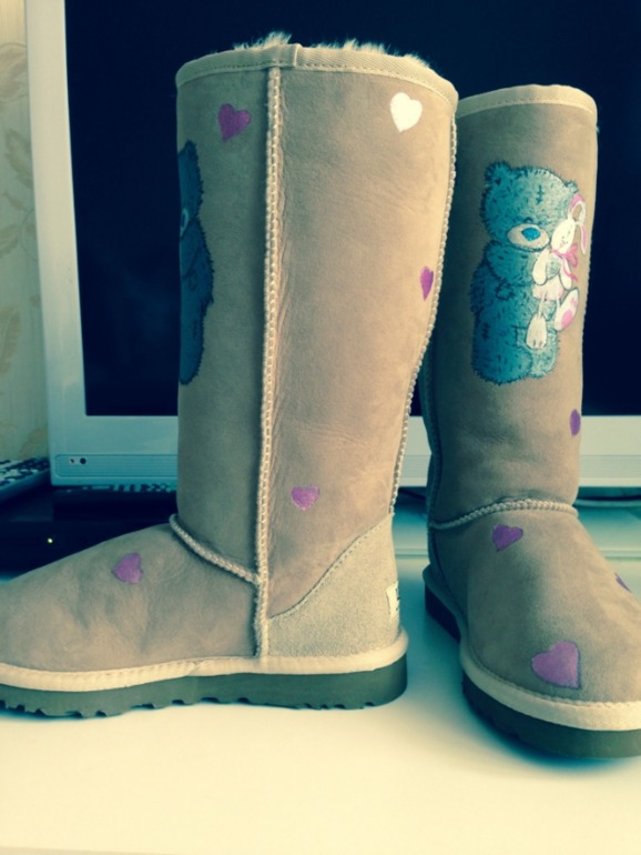 UGGS расписные !Мишки Тедди 35р-р