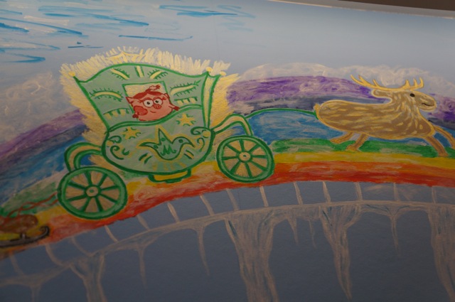 Стена в детской комнате