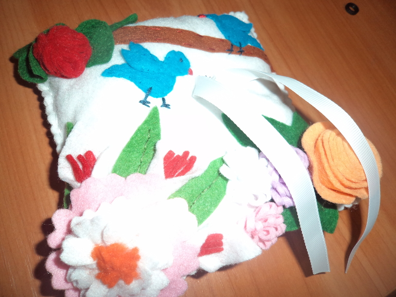 Подушечка для колец на свадьбу подружке