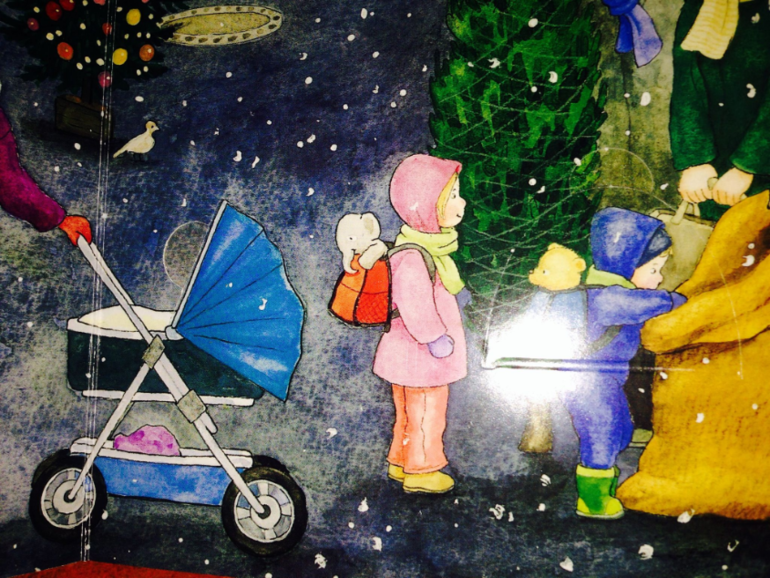 Новогодние книги с окошками на немецком