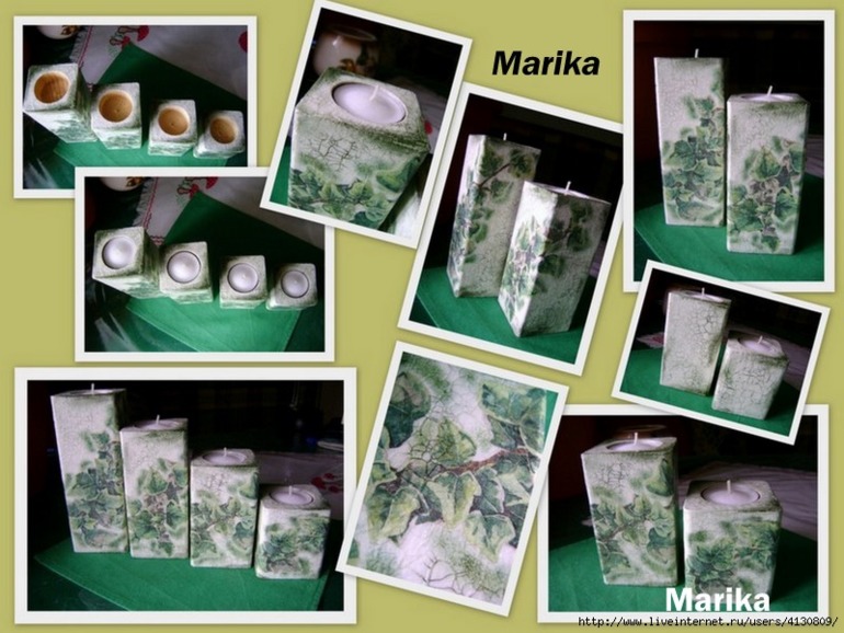 Фото МК подсвечники из гипса
