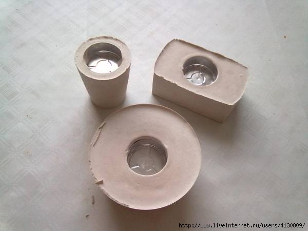 Фото МК подсвечники из гипса