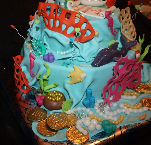 ДР Дочурки торт Русалочка
