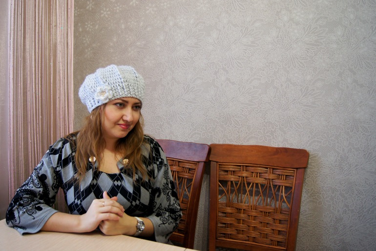 Берет №3 по МК Голубки.