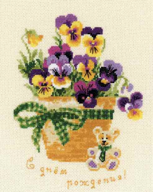 Вышивка в подарок женщине сорока лет.