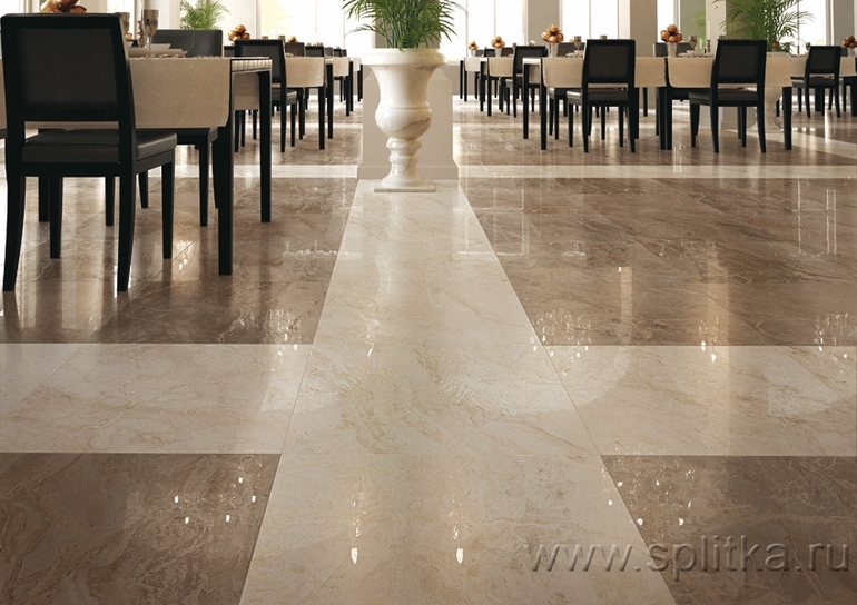 Керамогранит на пол первого этажа. Хвастаюсь