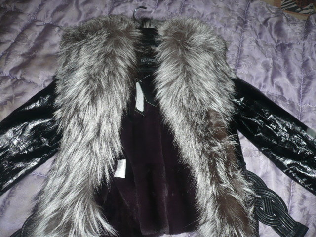 Шикарная кожаная (угорь) курка утепленная 46-48р 27000