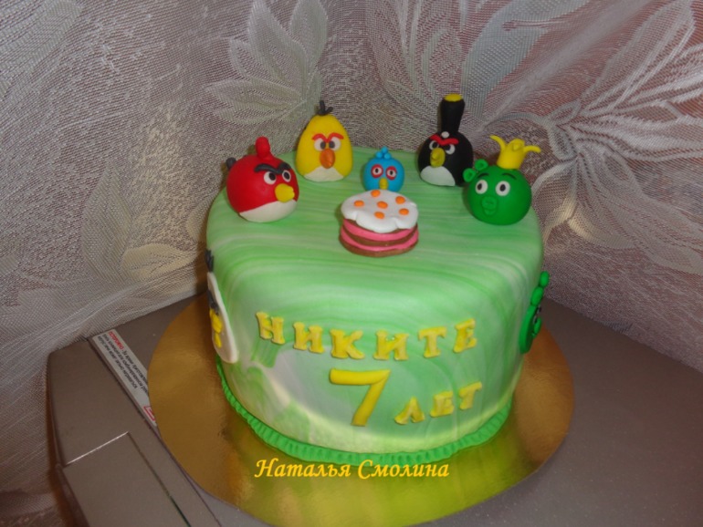Торт энгри бердз