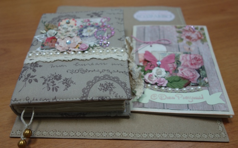 Блокнотик и открыточка