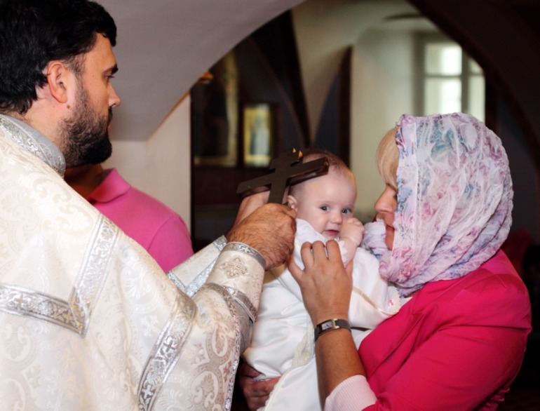 Крещение Виктории!