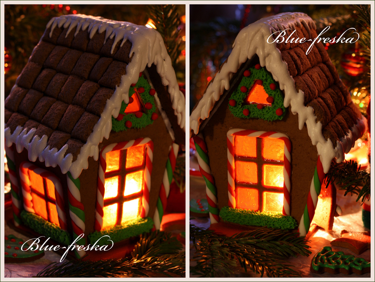 Мои сказочно-рождественские избушки))