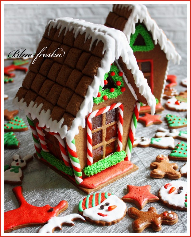 Мои сказочно-рождественские избушки))