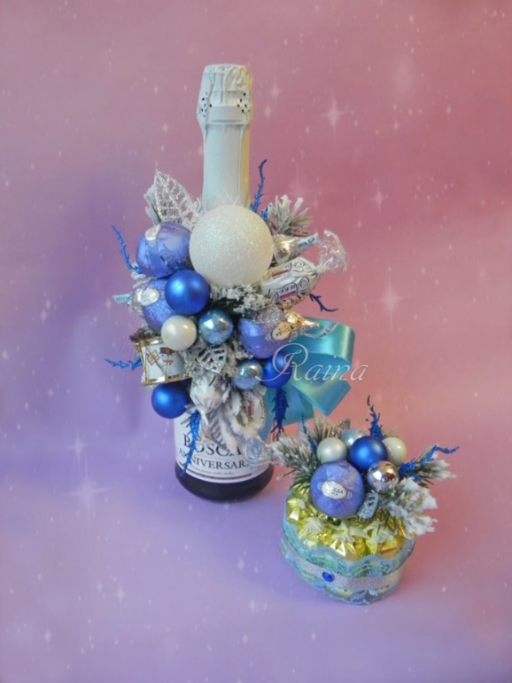 Я с шампусиком и пирожным.