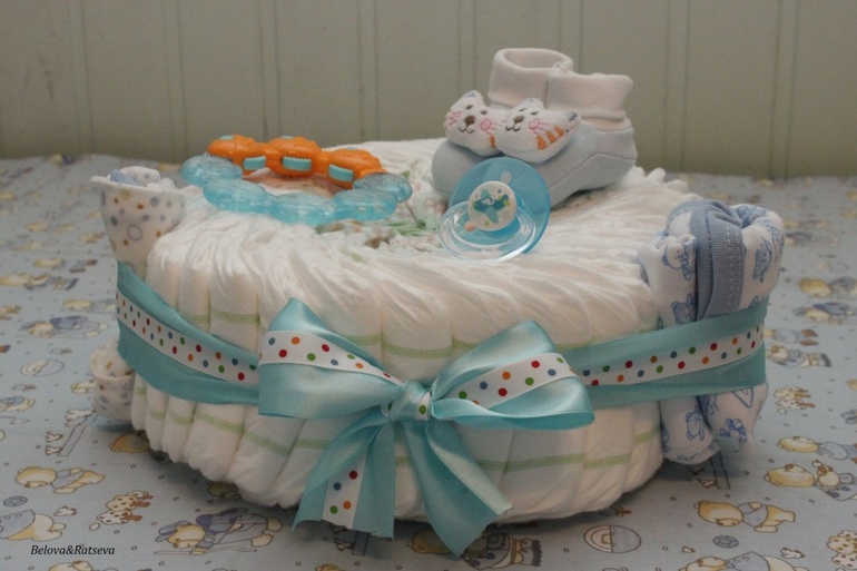 Торты из памперсов Сергиев Посад в наличии и на заказ.