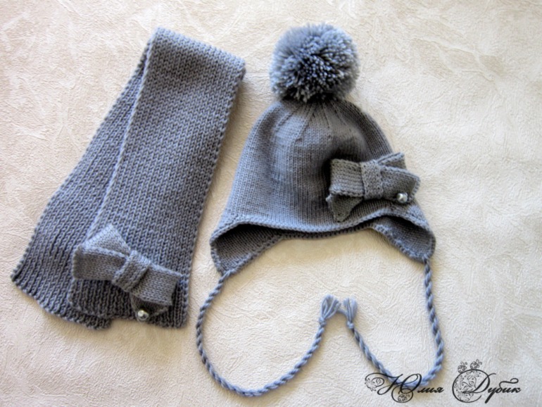 Немного спицами....