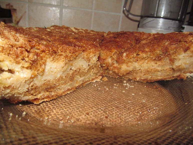 Насыпной яблочный пирог.