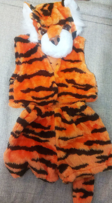 Отдам даром костюмы собачки и тигренка (2-3 годика)