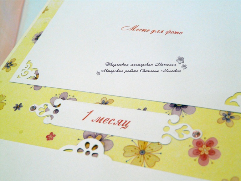 Альбом для девочки Первый годик