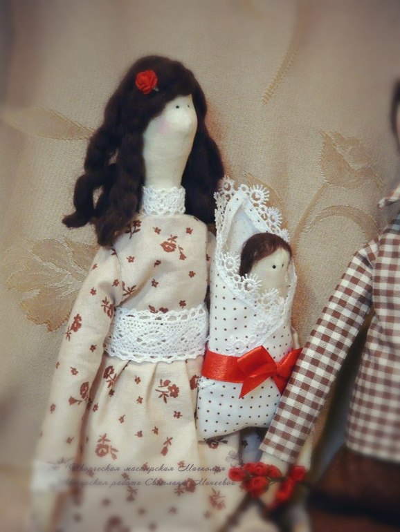 Мои первые куклы в стиле Тильда