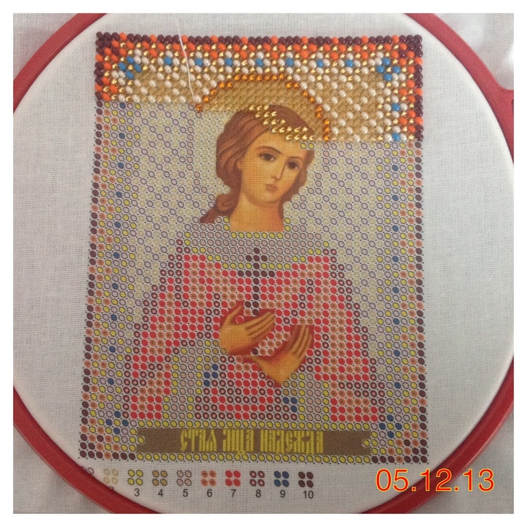 Процесс Икона бисером!