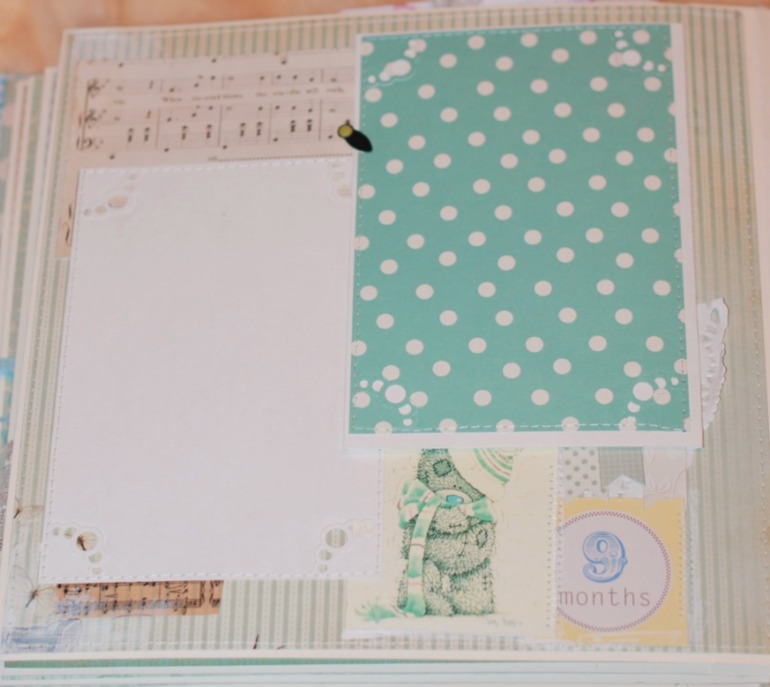 Большой и нежный альбом для мальчика на первый год.