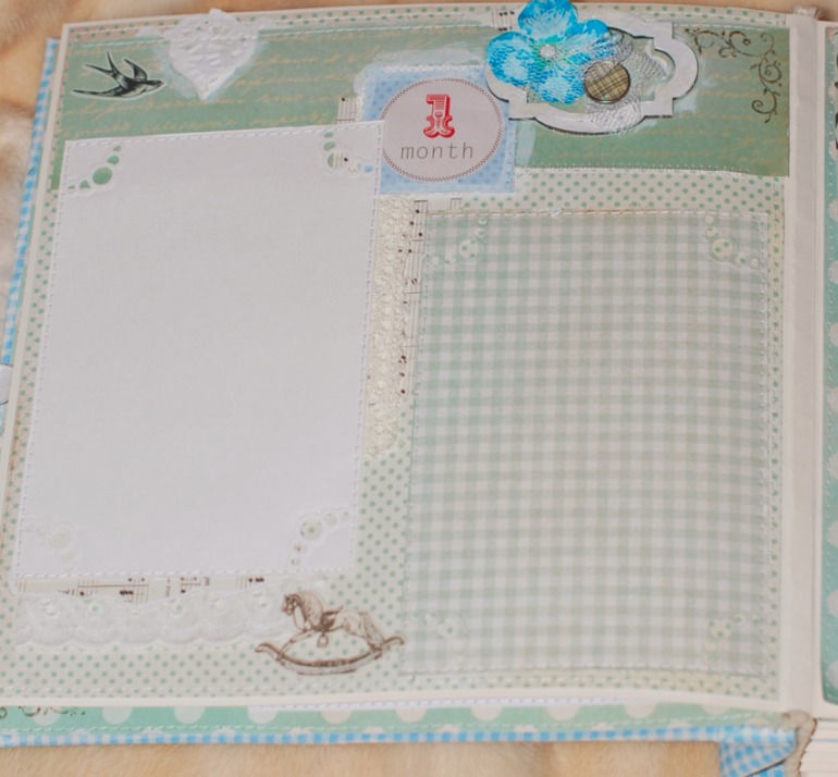 Большой и нежный альбом для мальчика на первый год.